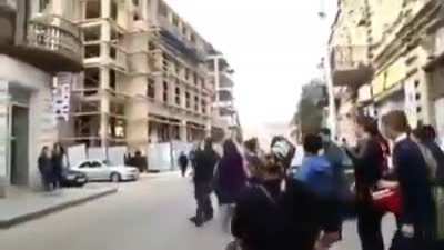 Woman uses her kid to beat up a Guy