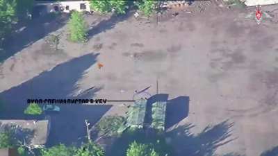 Russian airstrike on a claimed IRIS-T control center with 2 FAB-500s with UMPK glide kits
