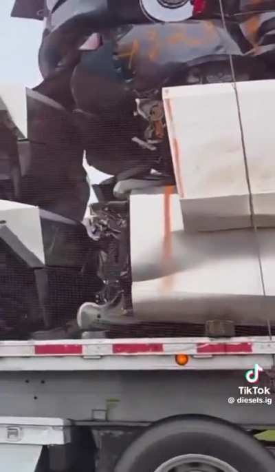 CyberTrucks on their way to meet their maker