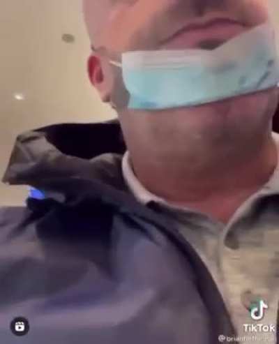 Not wearing a mask correctly