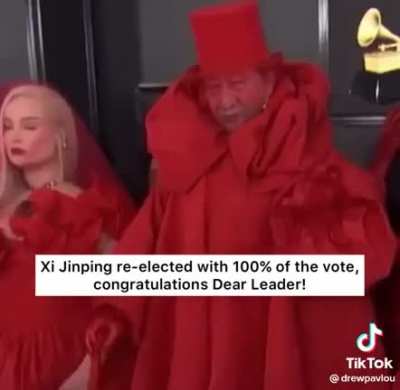 Xi Re-elected with a perfect 100% of Vote! Congratulations, Dear Leader 🎊