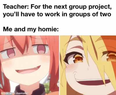 Hey, why don’t we form a group?