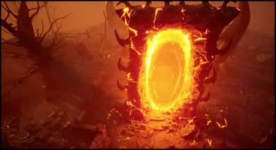 Oblivion in Unreal Engine 5: Kvatch Oblivion Gate (Hall 00117)