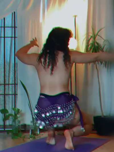 In belly dancing we can twerk while circling our hips up and down. Try it if you think you have good coordination ;)