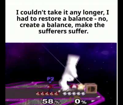 I dreamt that The Question from DC Comics became a meme and that people would pair quotes from his villains with completely nonsensical videos. This is one meme I saw.
