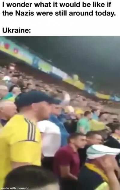 What a strange way to communicate “Glory to Ukraine”
