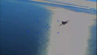Pentagon’s declassified video of Russian Su-27 spraying fuel and colliding with US MQ-9. Occurred on March 2023 over the Black Sea.