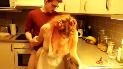 Sex in the kitchen