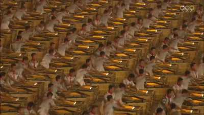 The sound of 2008 people drumming to the same beat. Beijing2008