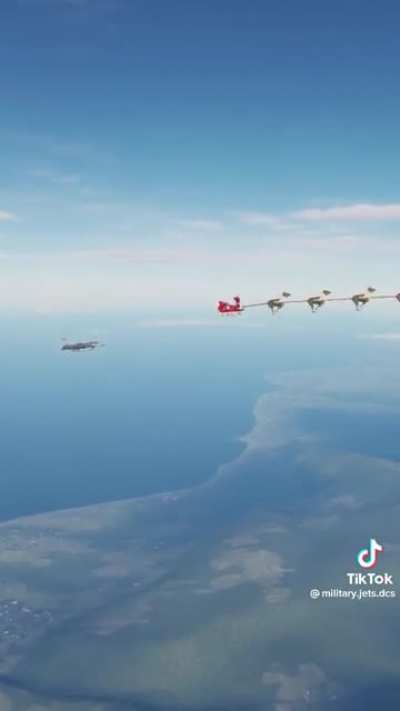 Santa flies over the wrong airspace