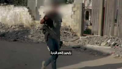 Qassam al-Ghoul sniper uses IDF bullet vs IDF soldier in Khan Yunis.