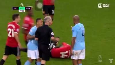 Throwback to Pogba wanting to fight the whole man city team