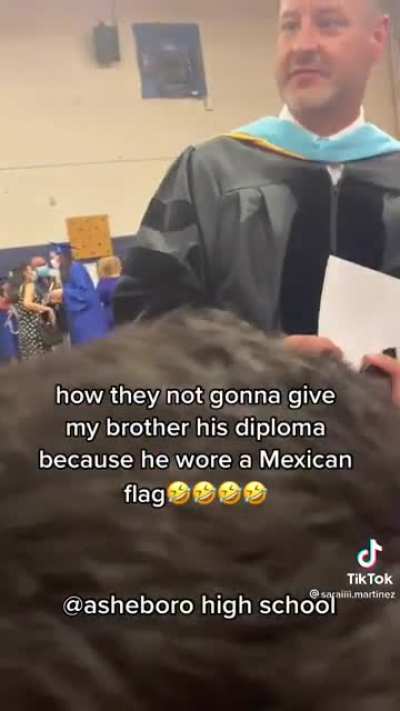 More in depth on Asheboro HS In NC refusing someone their diploma when they let a different girl get hers with her flag!
