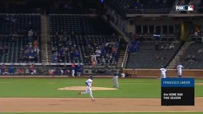 [Highlight] ATL@NYM: Francisco Lindor blasts a 2-run shot to make it 13-1 Mets