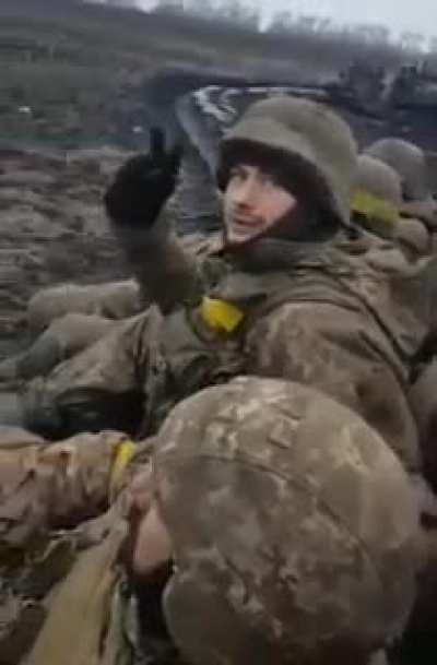 RU POV.On the road to Bakhmut, AFU forces come across a previously destroyed UA convoy.