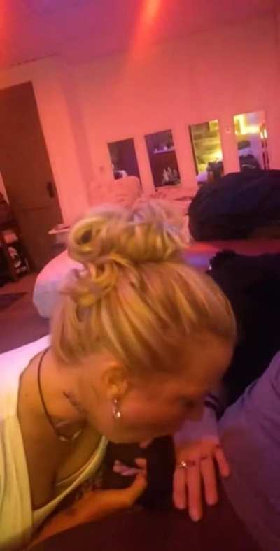 Blonde Taking Her Time With Blowjob