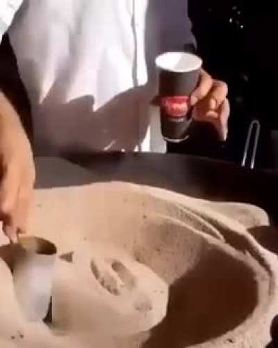 A cup of Turkish coffee is thicker and stronger than any other brewing method, and that’s because the finely ground coffee beans are not filtered out of the finished cup. Yes, when you drink Turkish coffee, you’re drinking the coffee grinds, too.