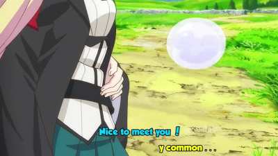 Run Azusa!!! You can't defeat that slime!!