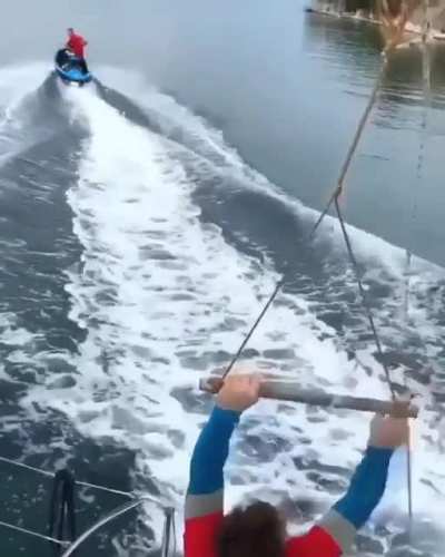 First human to fly