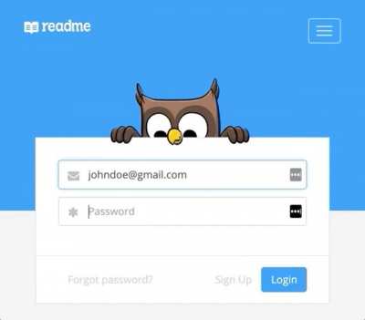 Cute login form