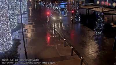 Drunk, running from the police