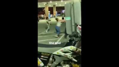 When keeping it real on a moped goes wrong