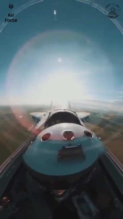 Ukrainian MiG-29 engaging and destroying a Iranian Shahed-136/131 UAV