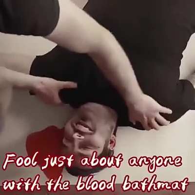 This Fucking Bloody Bath Mat Turns Red When Wet.