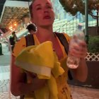 South African woman complains on 'both sides' in the middle of Hong Kong protests