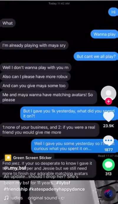 I found this on Tik Tok, they ended up dropping her.