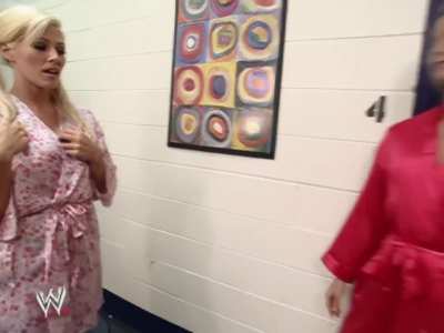 Torrie Stacy and Dawn Marie Promote Divas Undressed Thong-A-Thon & The Golden Thong Award | June 27th '02