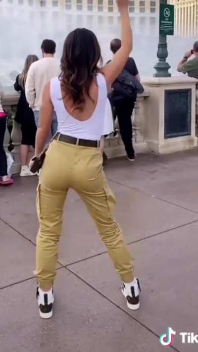 Shaking her booty