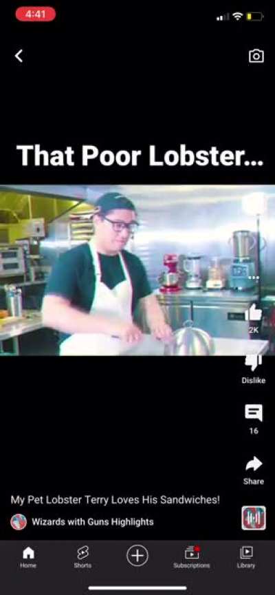 Not the lobster