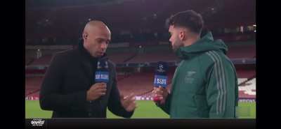 Henry: Champions league or premier league? Raya: Both.
