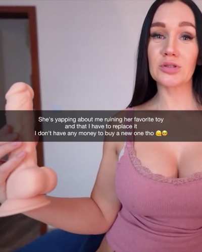 Mom uses son's dick as replacement