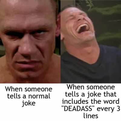it makes the joke 100000000% funny