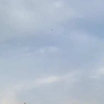 Successfully catching a bottle back after launching it so high in the air