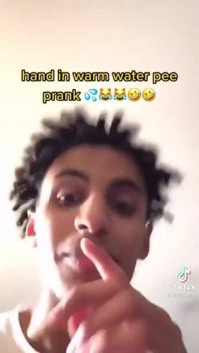 hot water pee prank