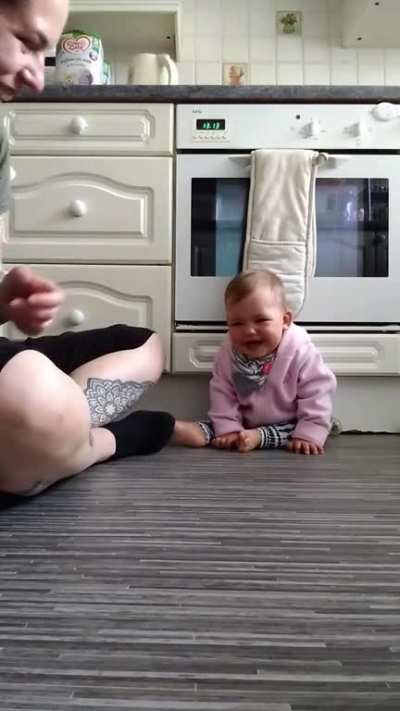 People say laughter is contagious. I hope my baby will make someone smile :)