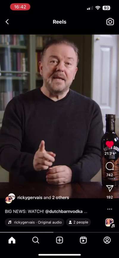 Is that a hint of the old piss taking gervais showing classic Brentisms that I see ? Nah I’m sure he will be back to telling us how many lives afterlife has directly saved in his next post , it’s all “ me me me what I can get from the world “. When are yo