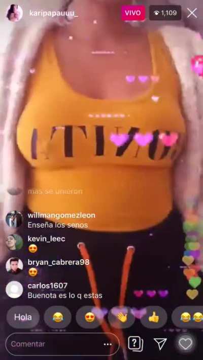 El directo que acaba de hacer