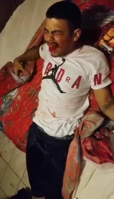 Man gets beaten to near-death while sleeping.