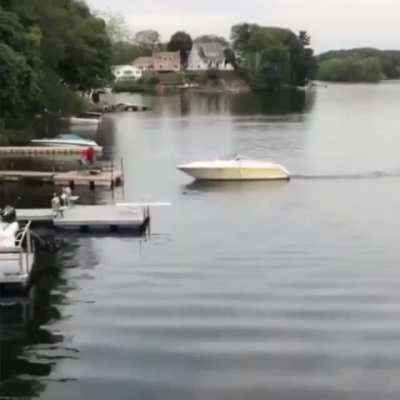 When you ask a novice to dock your boat