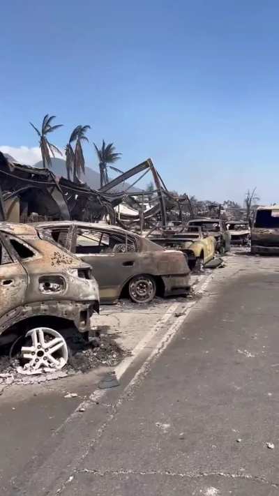 Heartbreaking video from Lahaina, Hawaii shows the aftermath of the wildfires 