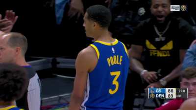 [Highlight] Jordan Poole dives into Aaron Gordon's body for the and-1