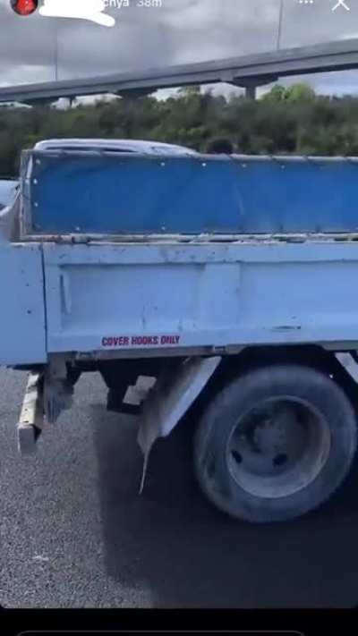 NZ road rage incident. Someone got cut off on the motorway and this happened, have included link to news article in comments