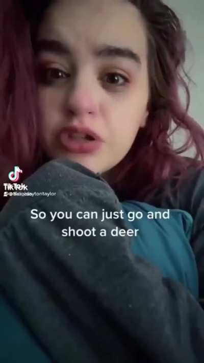 Haha deer go boom