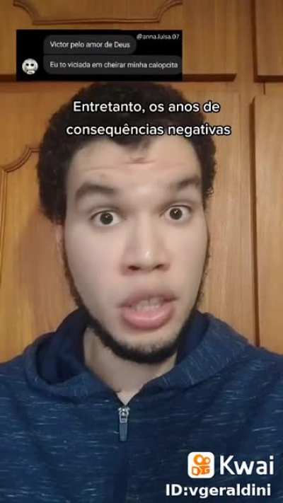 Diga não a cheiragem de calopstas