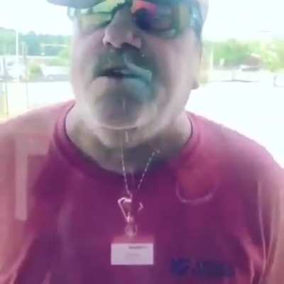 Racist POS when told to wear a mask