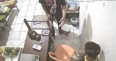 Another robber down